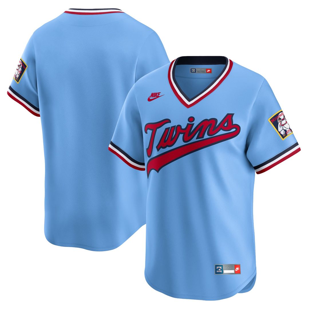 Men's Minnesota Twins Light Blue Cooperstown Collection Limited MLB Baseball Jersey - view 1