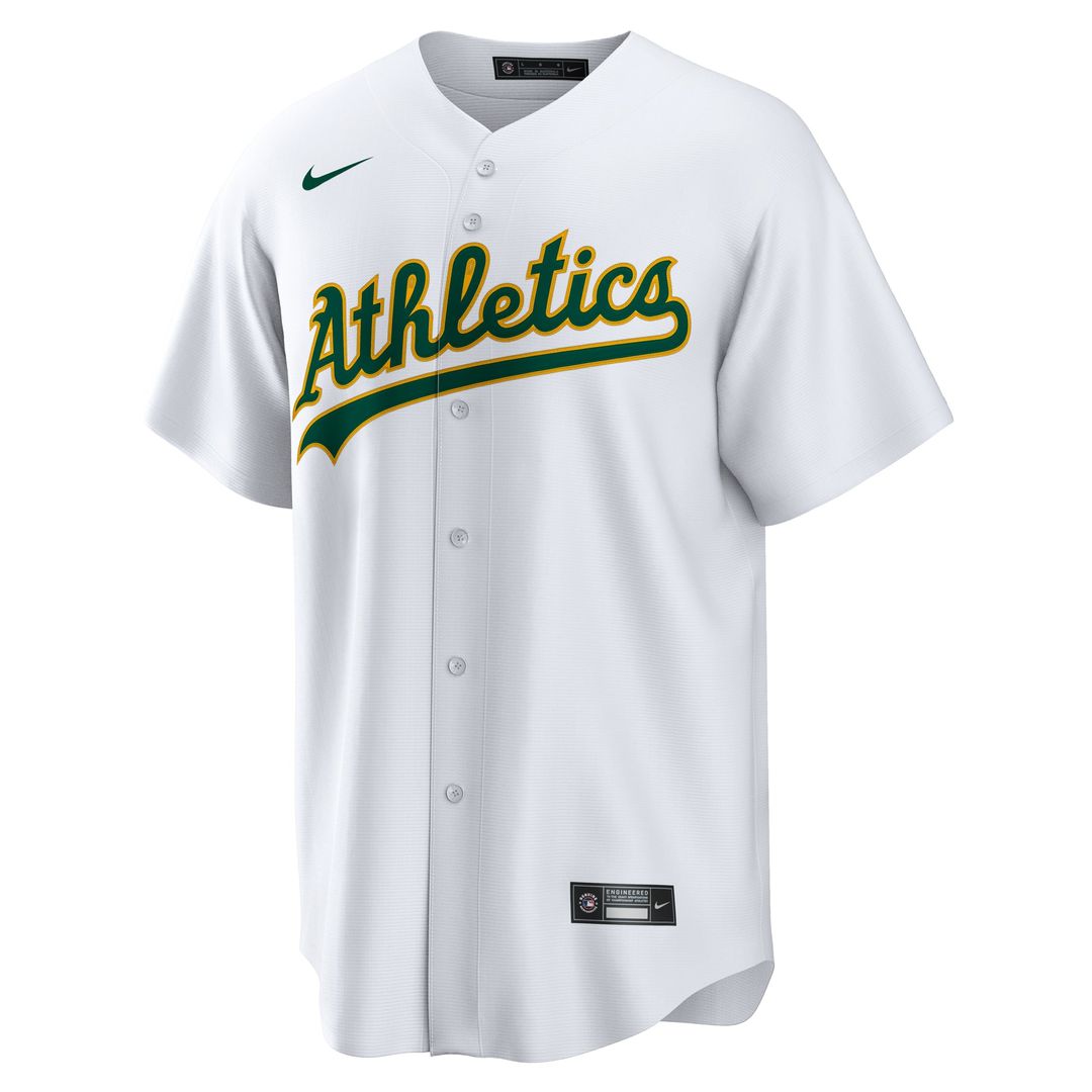 Men's Athletics Luis Severino White Home Replica MLB Baseball Jersey - view 2
