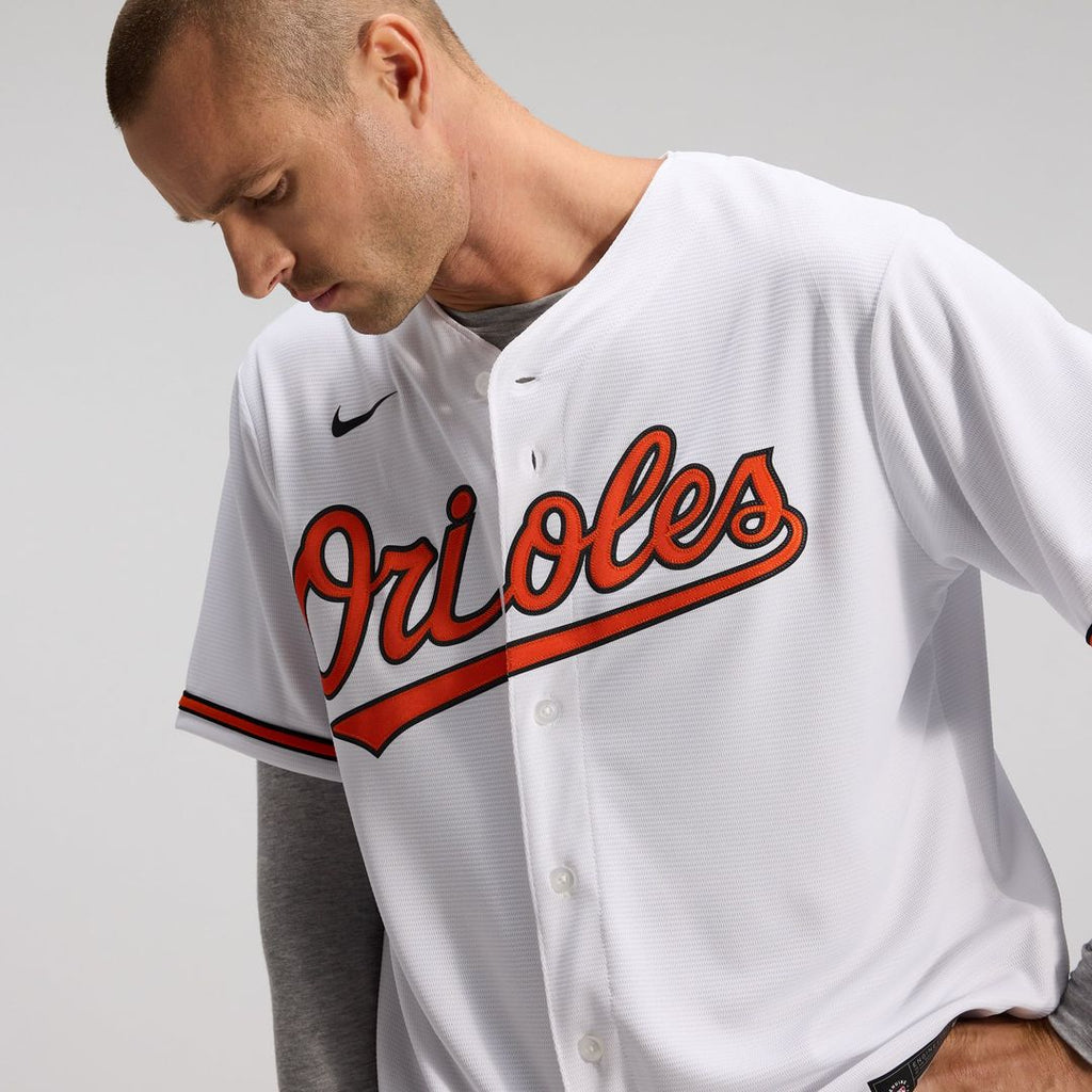 Men's Baltimore Orioles White Home Replica MLB Baseball Jersey - view 7