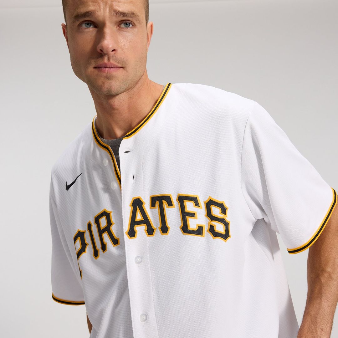 Men's Pittsburgh Pirates Paul Skenes White Home Replica MLB Baseball Jersey - view 10