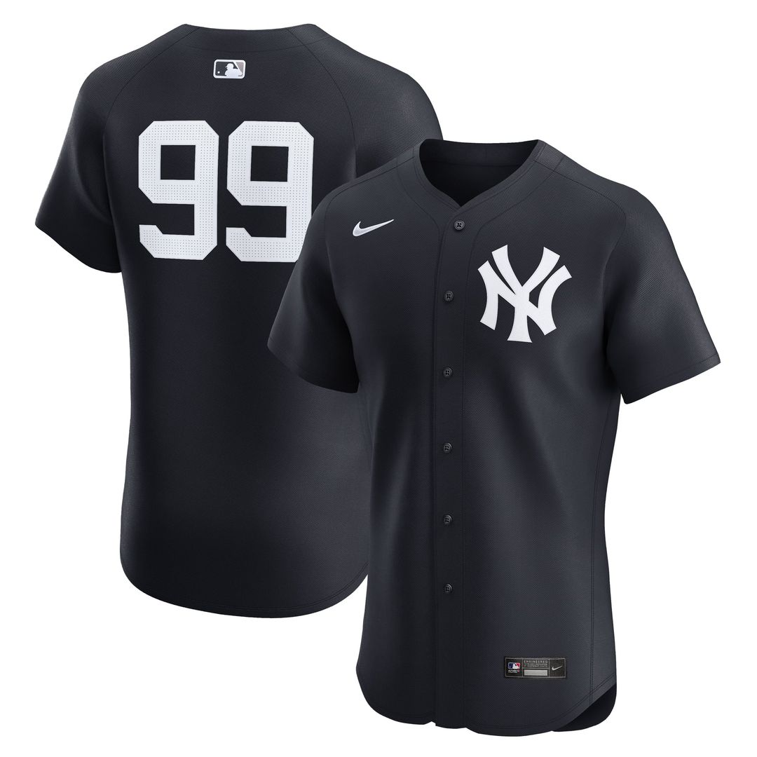Men's New York Yankees Aaron Judge Navy Alternate 1 Elite MLB Baseball Jersey - view 7