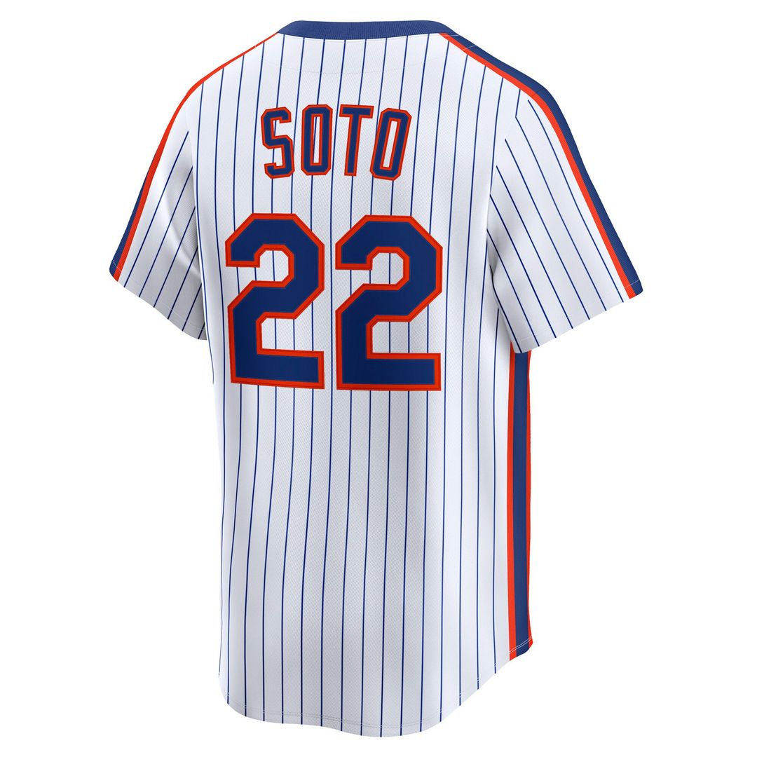 Men's New York Mets Juan Soto White Cooperstown Collection Limited 40th Anniversary MLB Baseball Jersey - view 3