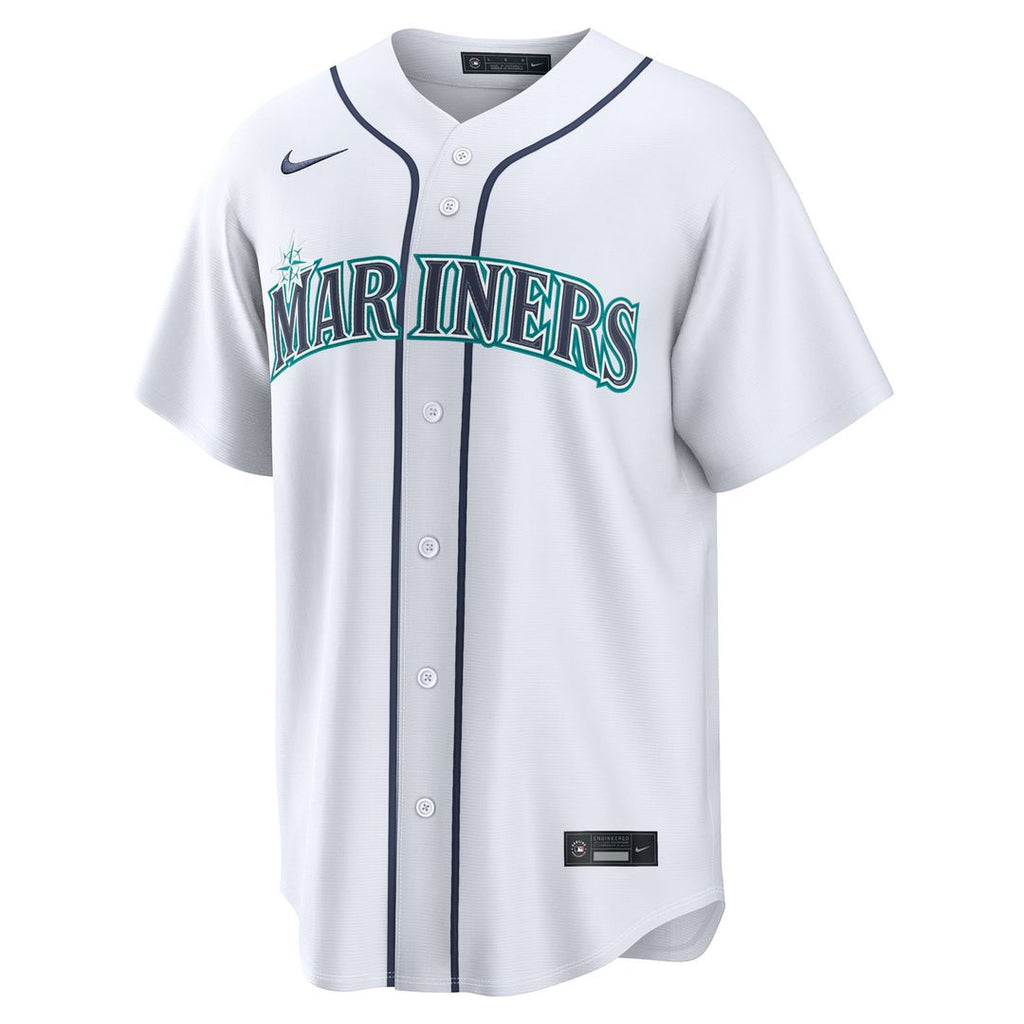 Men's Seattle Mariners Cole Young White Home Replica MLB Baseball Jersey - view 2