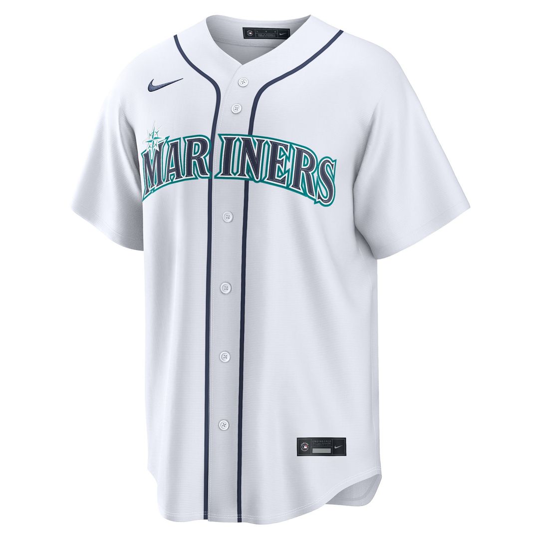 Men's Seattle Mariners Cole Young White Home Replica MLB Baseball Jersey - view 2
