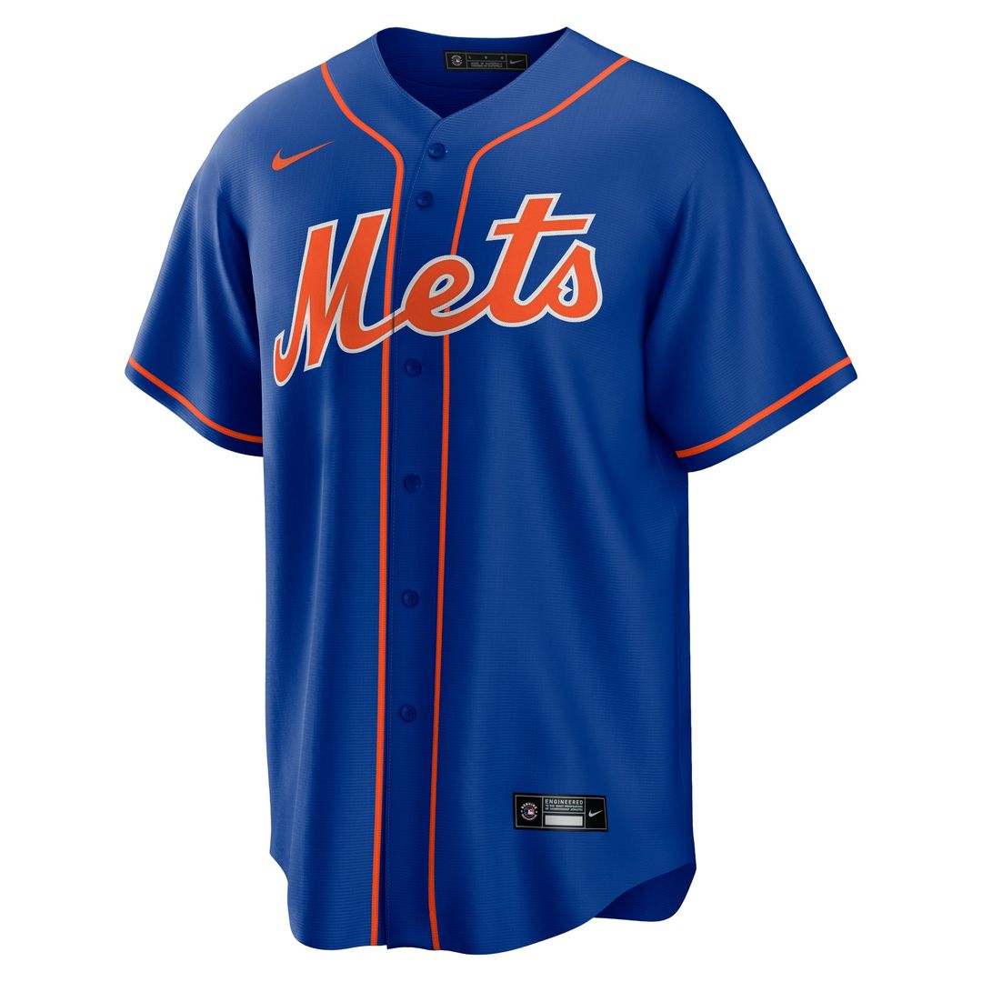 Men's New York Mets Royal Alternate Replica MLB Baseball Jersey - view 2
