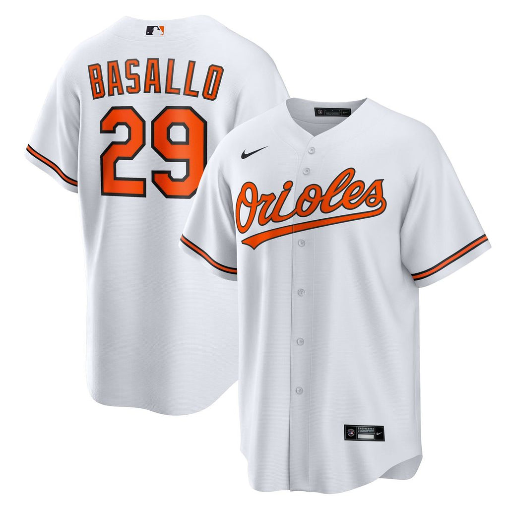 Men's Baltimore Orioles Samuel Basallo White Replica MLB Baseball Jersey - view 1