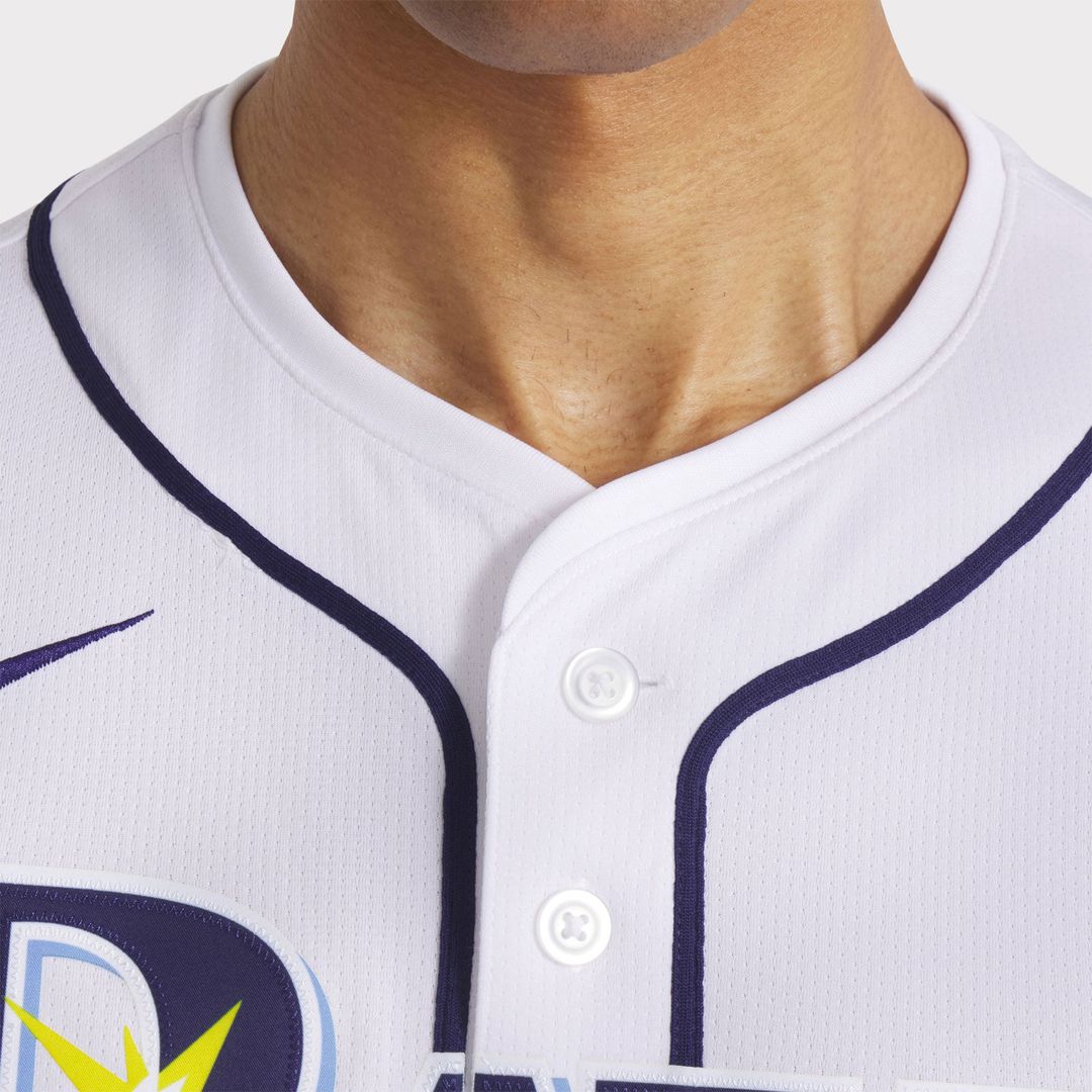 Men's Tampa Bay Rays White Home Limited MLB Baseball Jersey - view 9