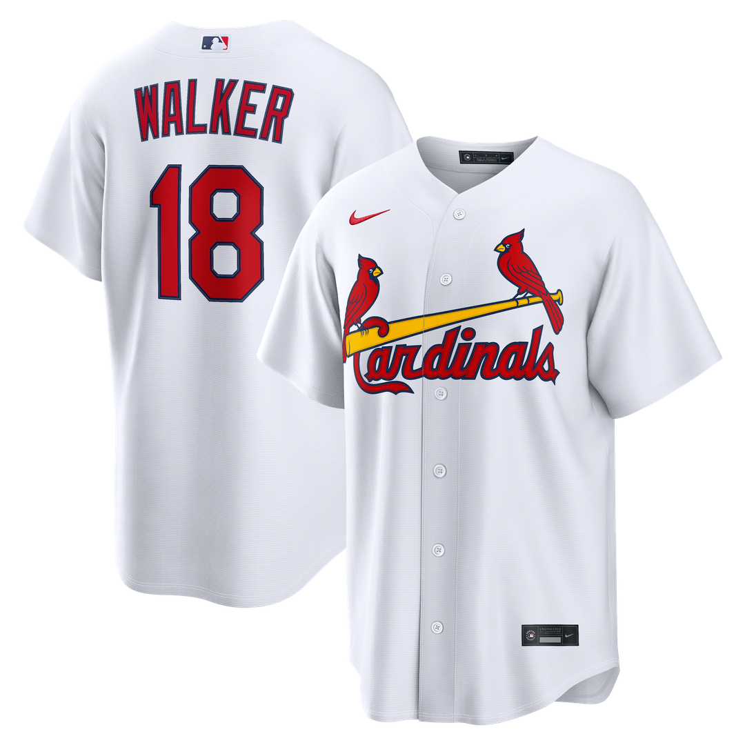 Men's St. Louis Cardinals Jordan Walker White Home Replica MLB Baseball Jersey - view 1