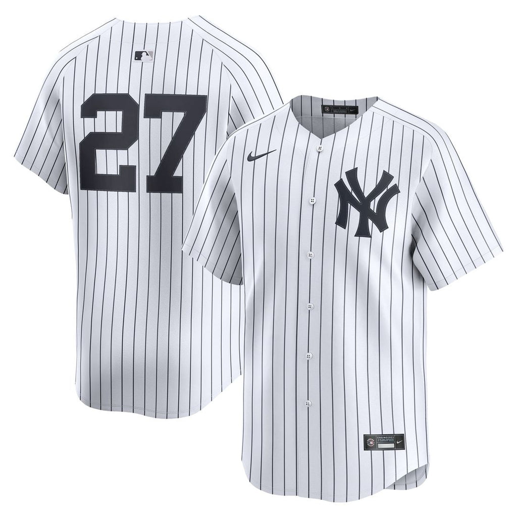 Men's New York Yankees Giancarlo Stanton White Home Limited MLB Baseball Jersey - view 1