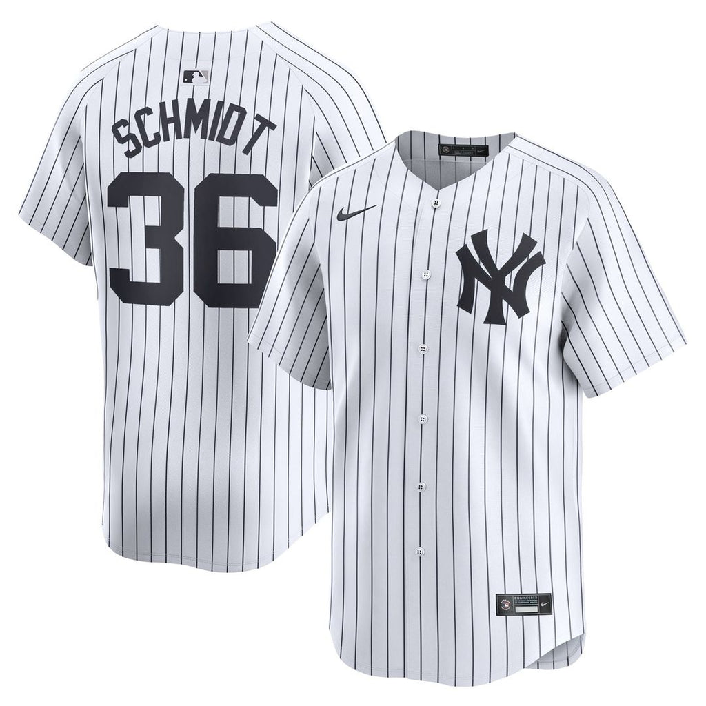 Men's New York Yankees Clarke Schmidt White Home Limited MLB Baseball Jersey - view 1
