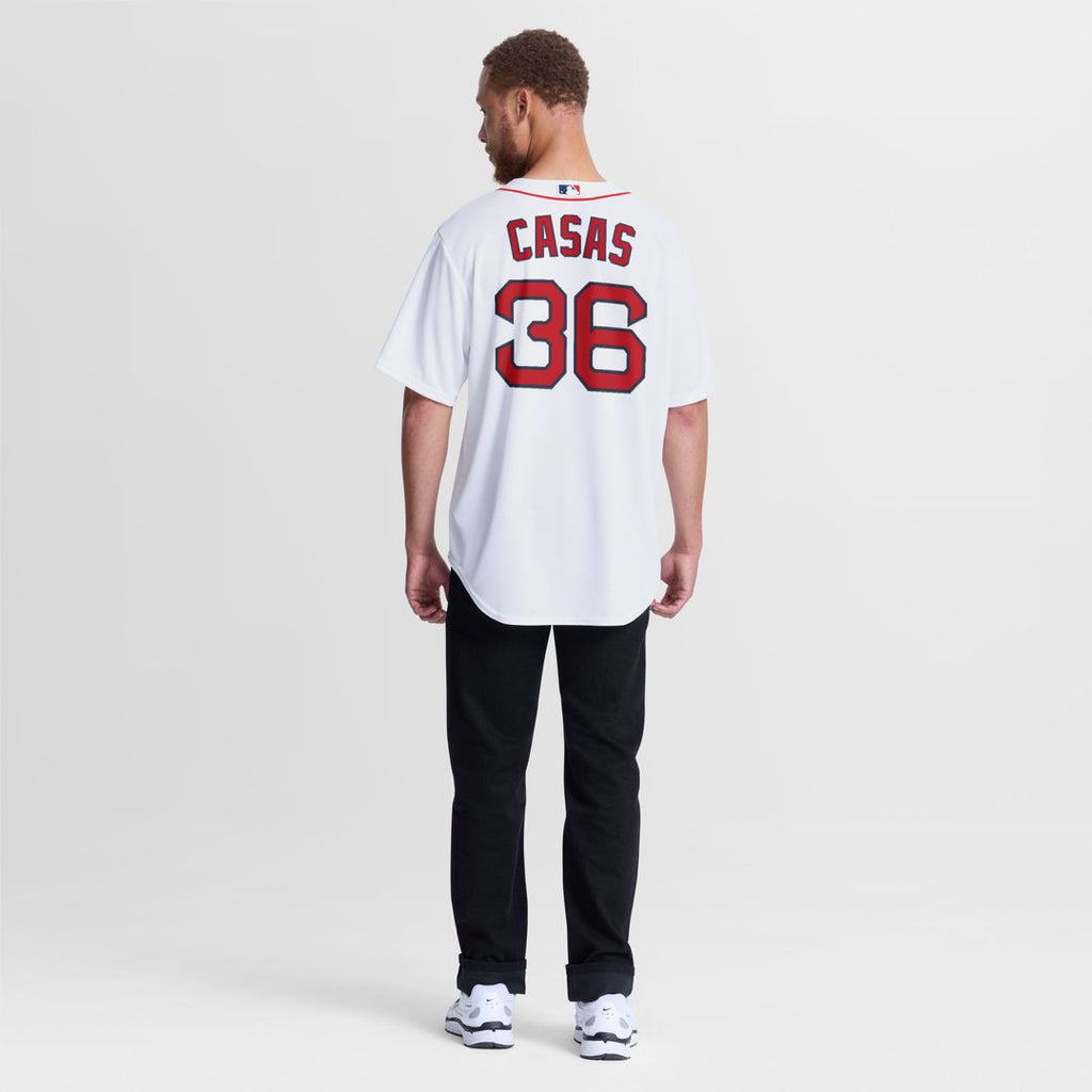Men's Boston Red Sox Triston Casas White Home Replica MLB Baseball Jersey - view 5