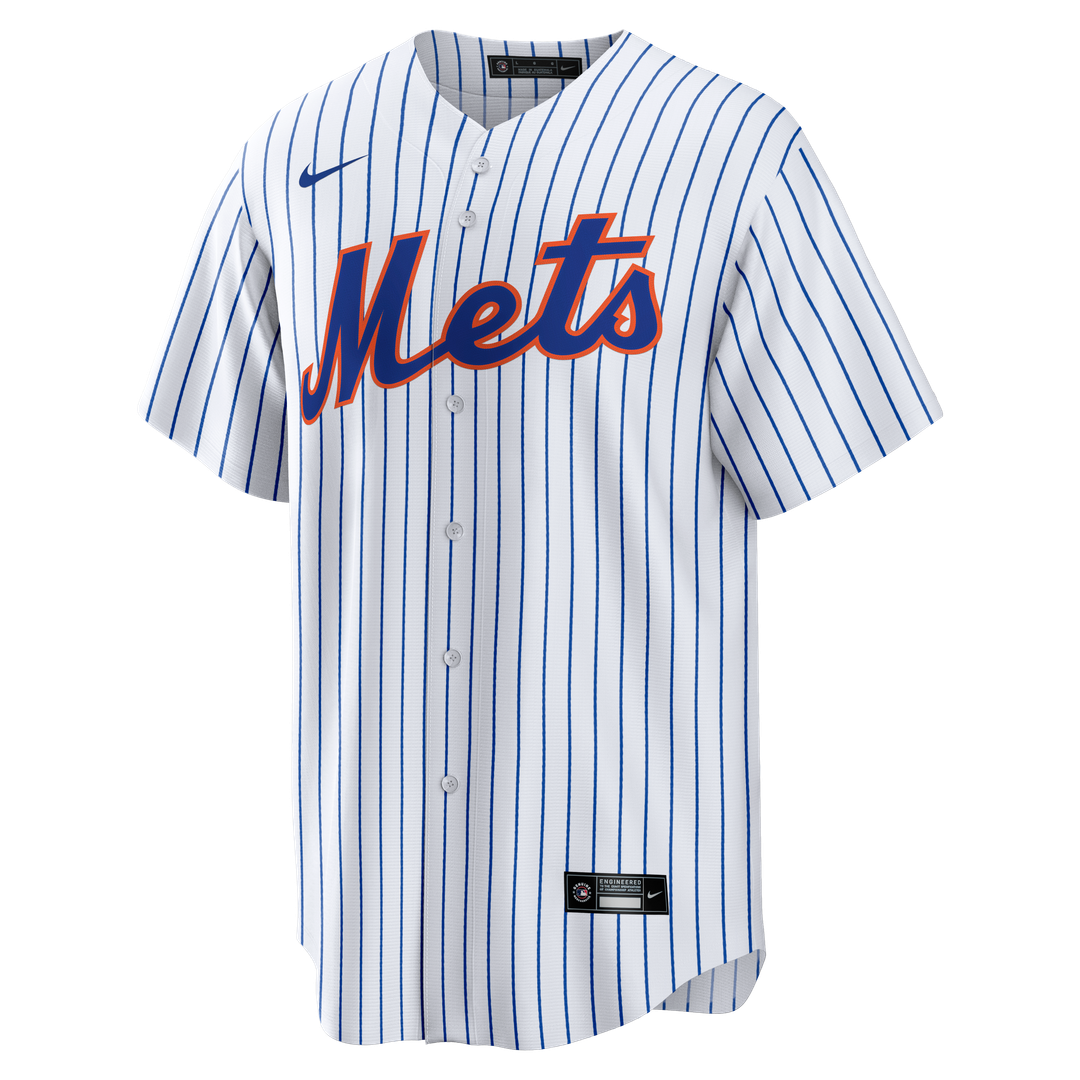 Men's New York Mets White Home Big & Tall Replica MLB Baseball Jersey - view 2
