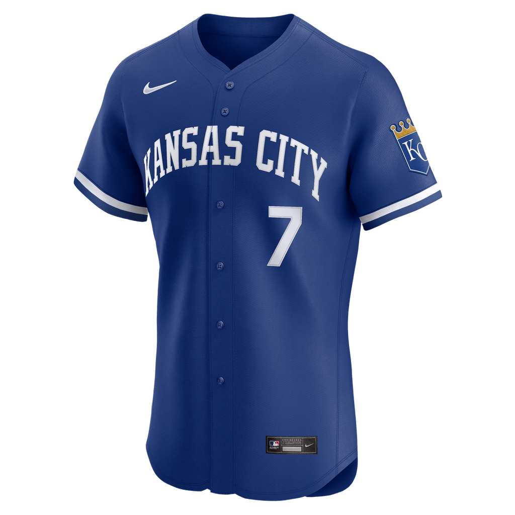 Men's Kansas City Royals Bobby Witt Jr. White Home Elite MLB Baseball Jersey - view 8