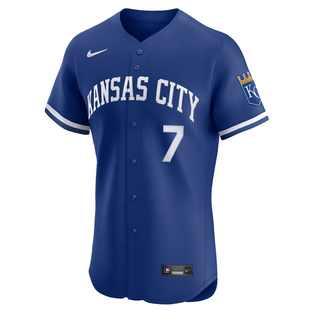Men's Kansas City Royals Bobby Witt Jr. White Home Elite MLB Baseball Jersey - view 8