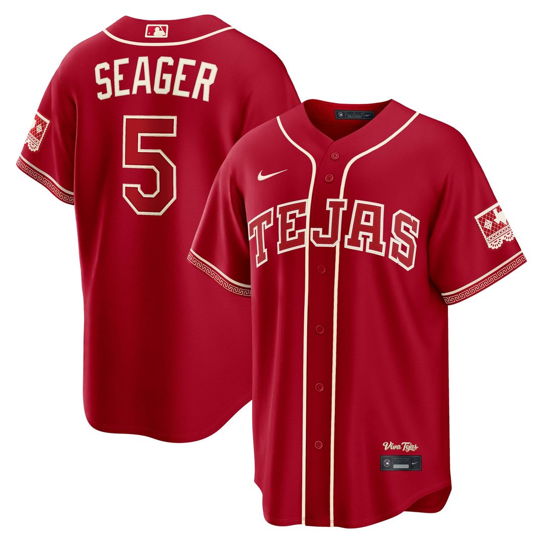 Men's Texas Rangers Corey Seager Red 2026 City Connect Stadium MLB Baseball Jersey - view 1