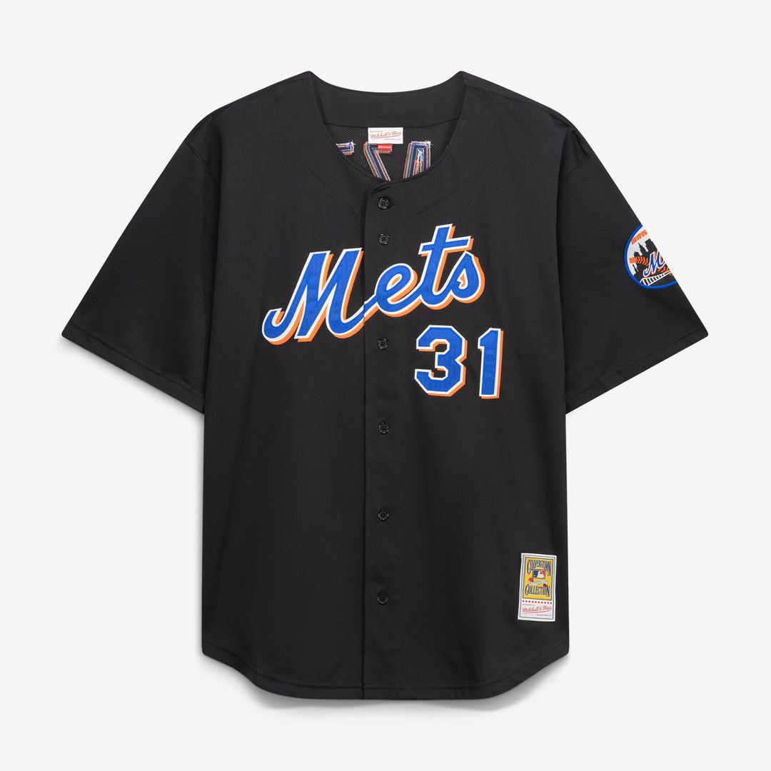 Men's New York Mets Mike Piazza Royal Big & Tall Cooperstown Mesh Batting Practice MLB Baseball Jersey - view 8