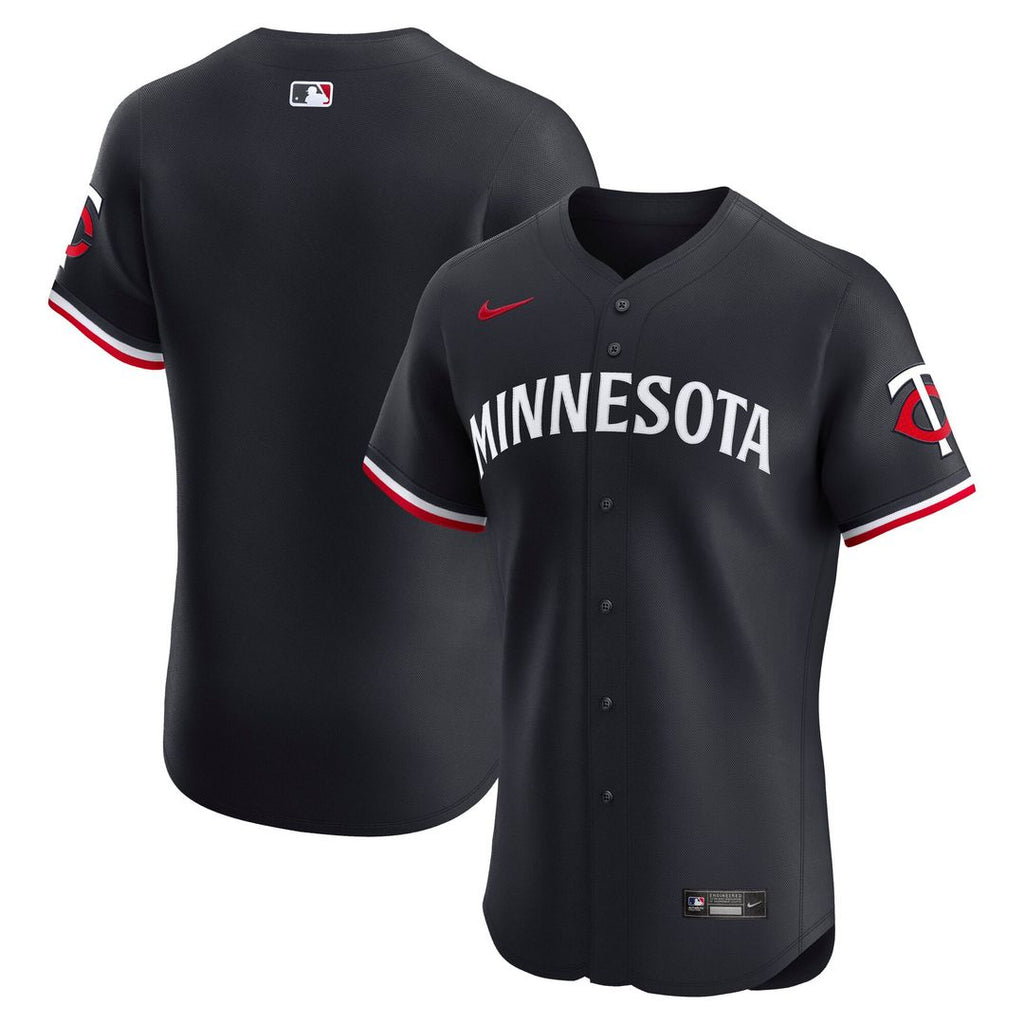 Men's Minnesota Twins Navy Alternate 2 Elite MLB Baseball Jersey - view 1