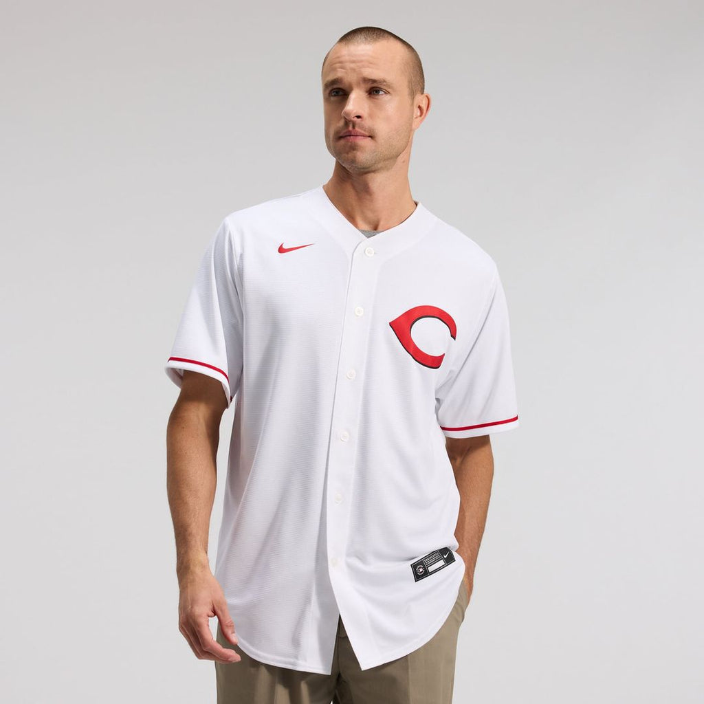 Men's Cincinnati Reds Elly De La Cruz White Alternate 2 Replica MLB Baseball Jersey - view 2
