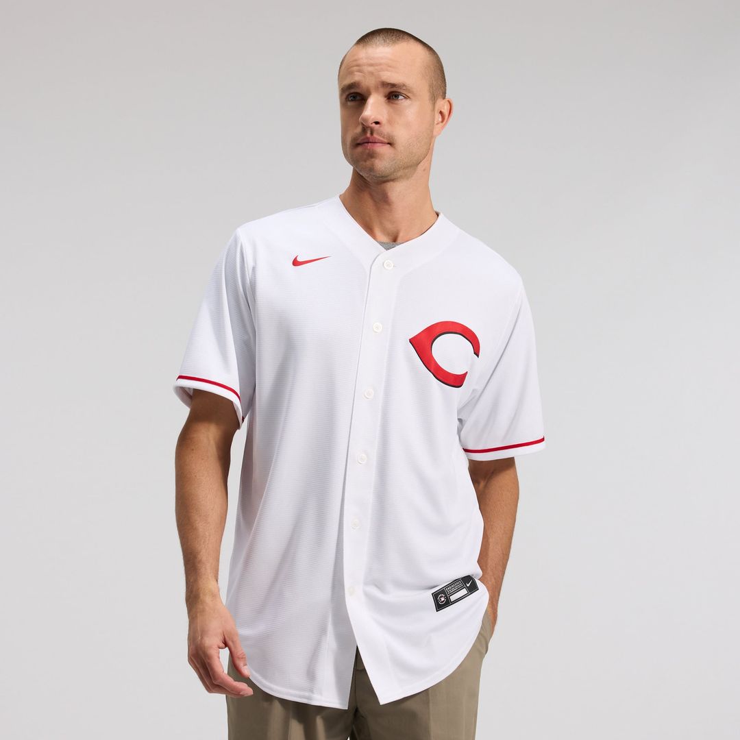 Men's Cincinnati Reds Elly De La Cruz White Alternate 2 Replica MLB Baseball Jersey - view 2