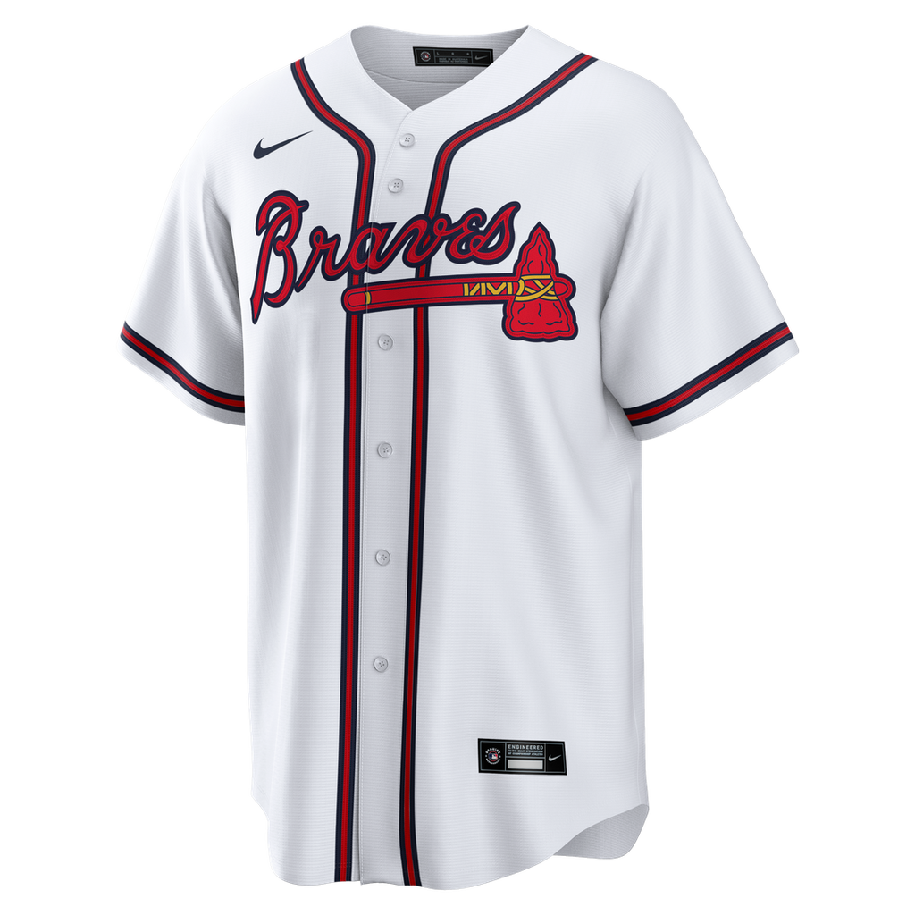 Men's Atlanta Braves Greg Maddux White Home Retired Player Replica MLB Baseball Jersey - view 2