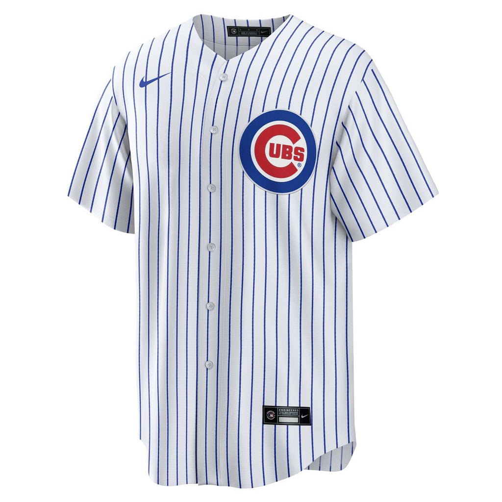Men's Chicago Cubs Michael Busch White Home Replica MLB Baseball Jersey - view 2