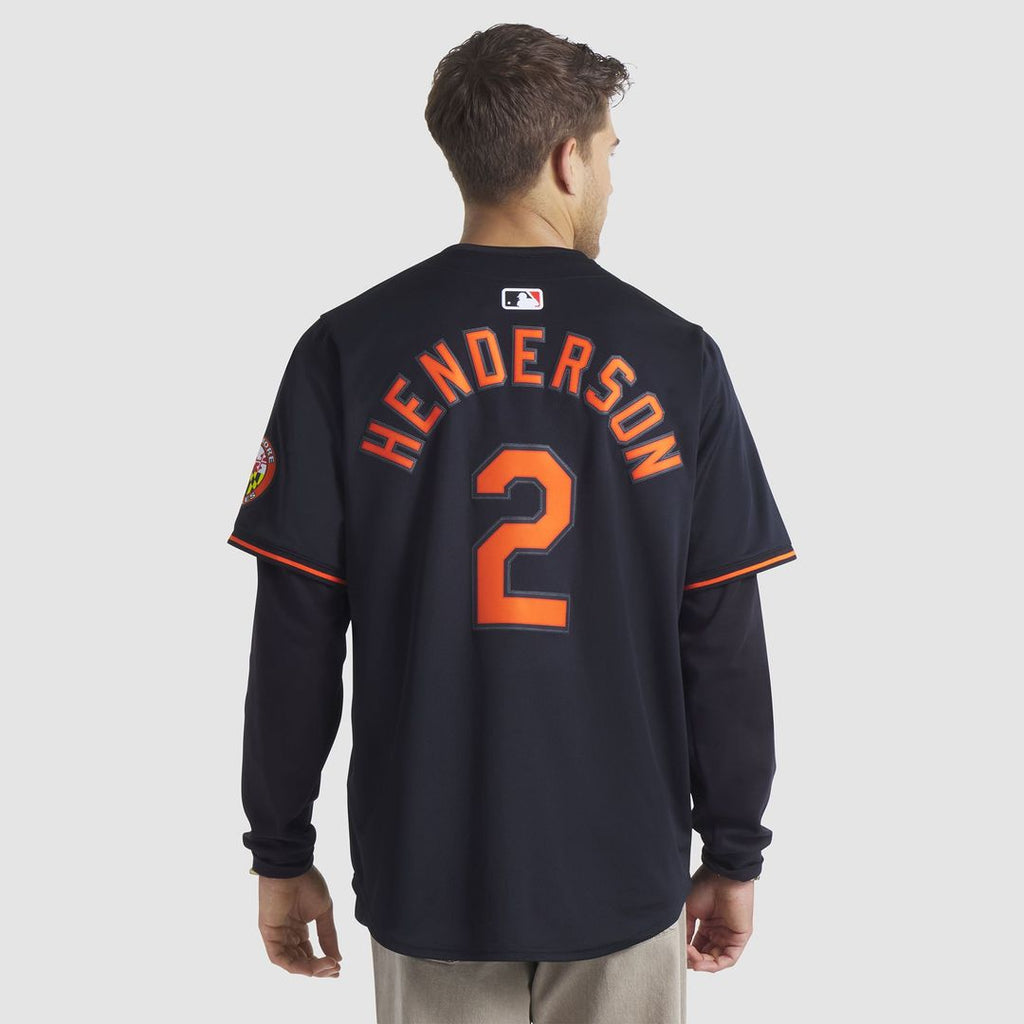 Men's Baltimore Orioles Gunnar Henderson White Home Limited MLB Baseball Jersey - view 28