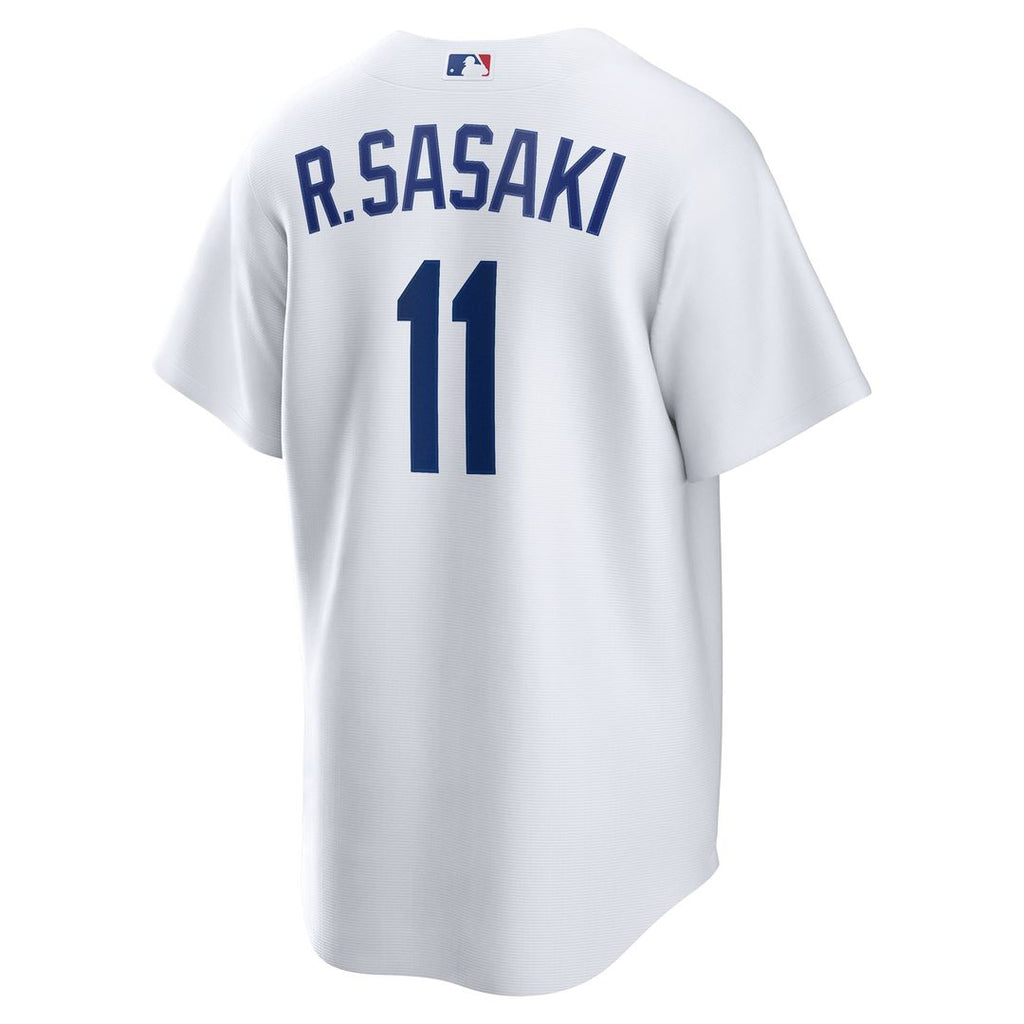 Men's Los Angeles Dodgers Rōki Sasaki White Replica MLB Baseball Jersey - view 3