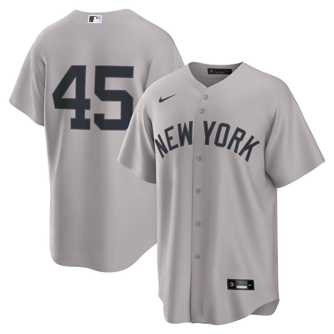 Men's New York Yankees Gerrit Cole Gray Road Replica MLB Baseball Jersey - view 1