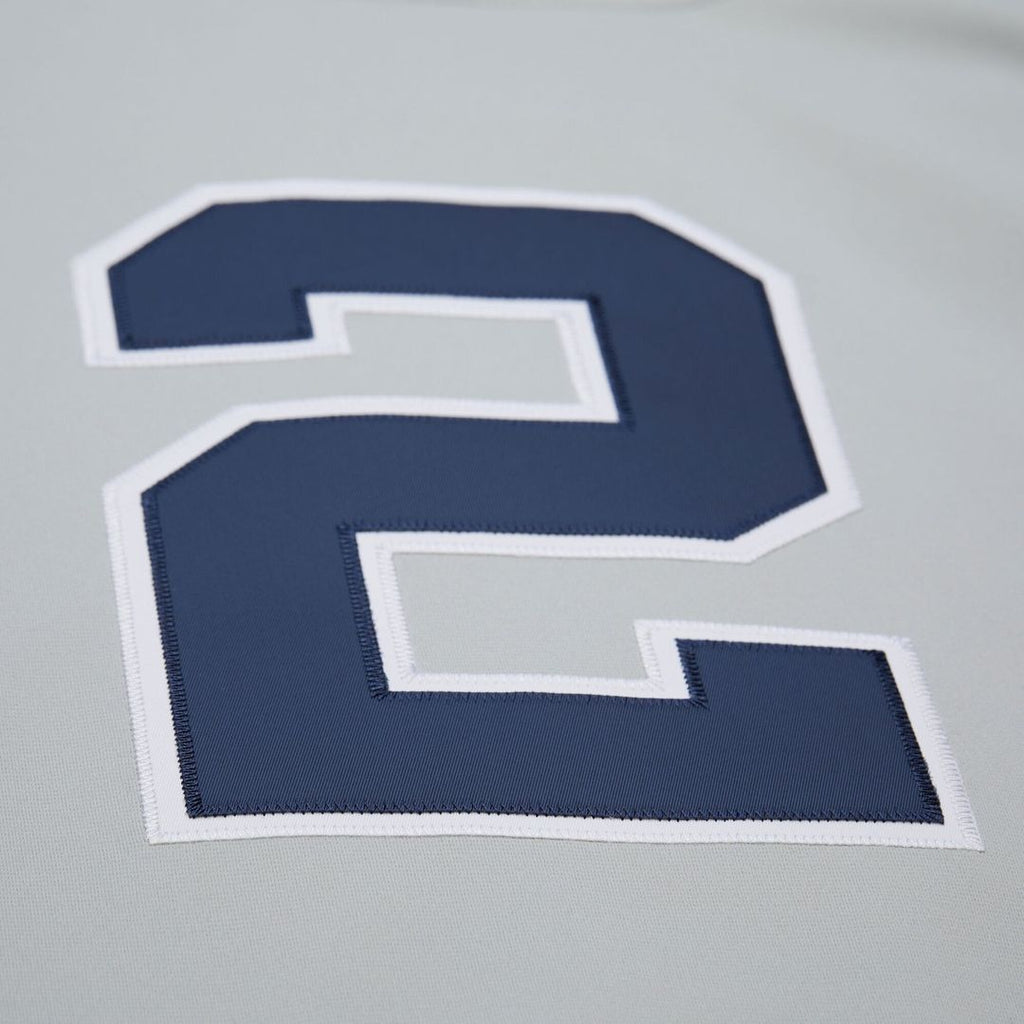 Men's New York Yankees Derek Jeter Gray Cooperstown Collection 2000 World Series MLB Baseball Jersey - view 8
