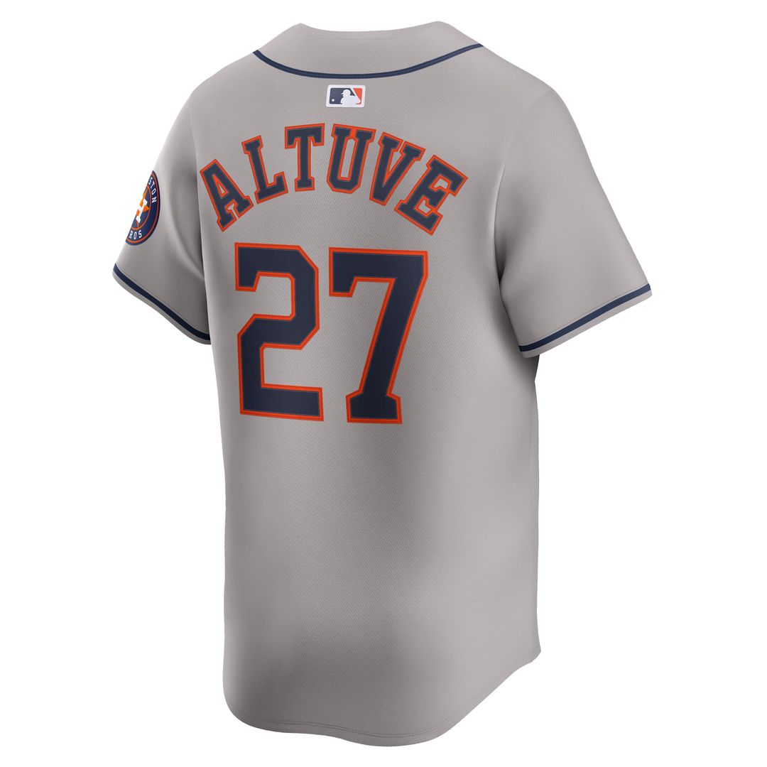 Men's Houston Astros Jose Altuve White Home Limited MLB Baseball Jersey - view 12