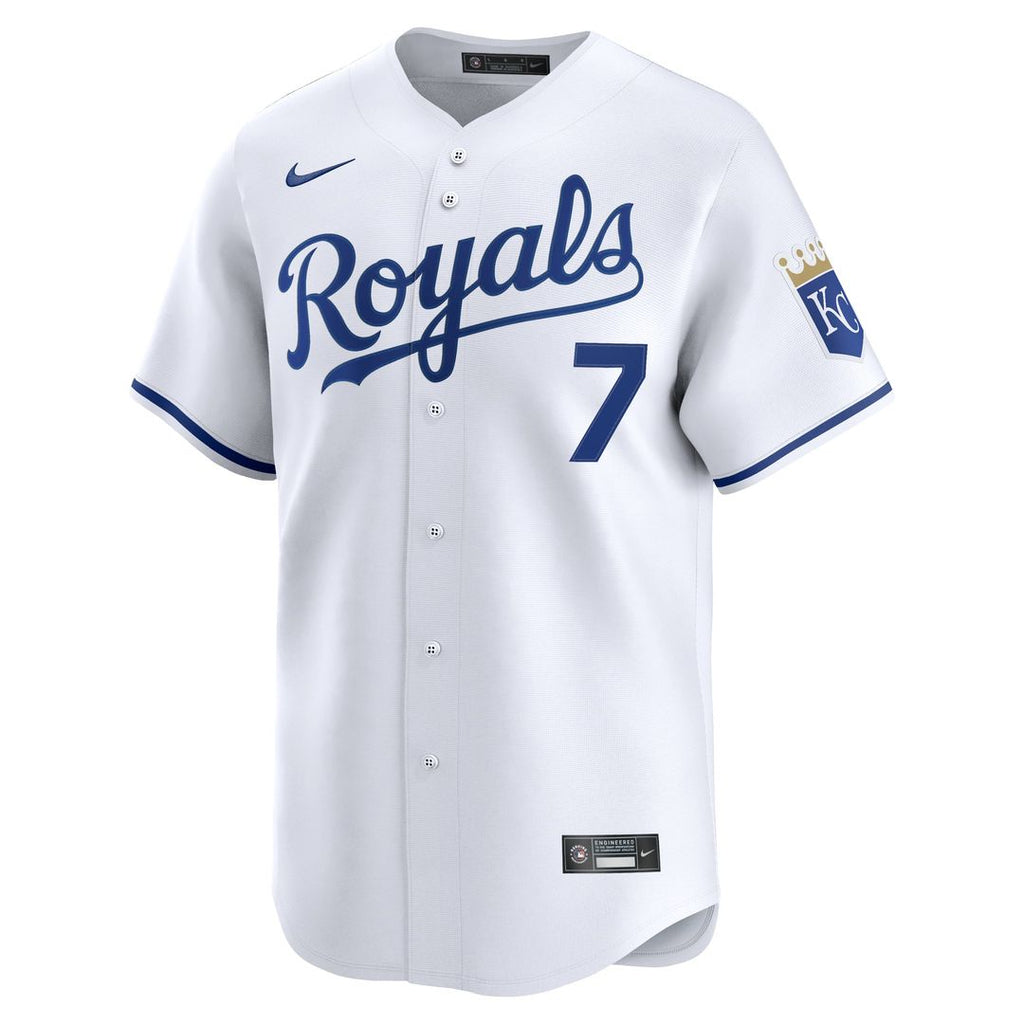 Men's Kansas City Royals Bobby Witt Jr. White Home Limited MLB Baseball Jersey - view 5