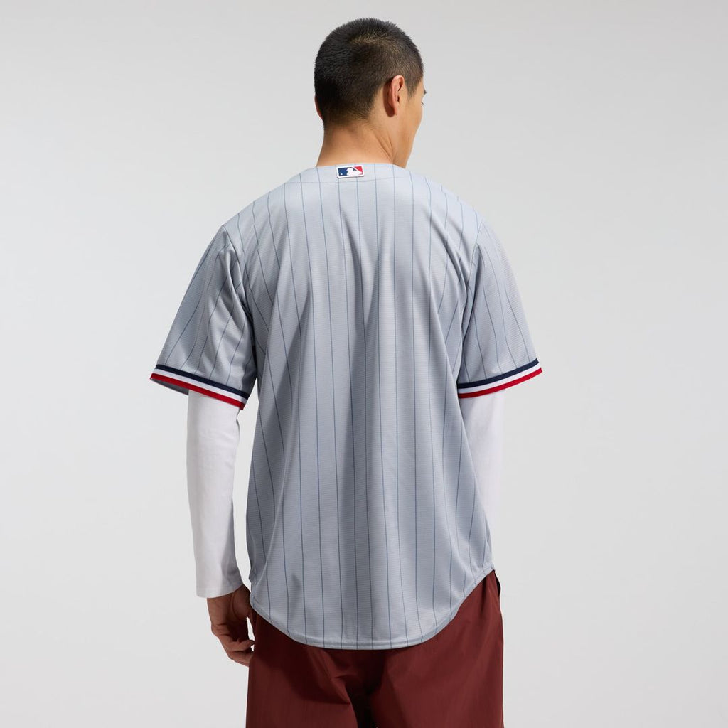 Men's Minnesota Twins Gray Road Replica MLB Baseball Jersey - view 13