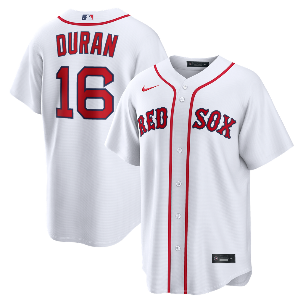 Men's Boston Red Sox Jarren Duran White Home Replica MLB Baseball Jersey - view 1