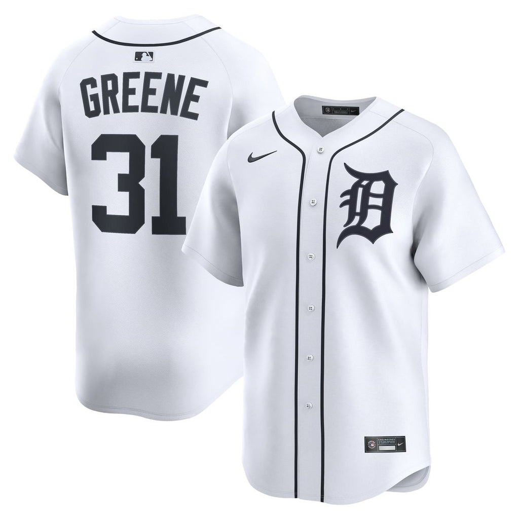 Men's Detroit Tigers Riley Greene White Home Limited MLB Baseball Jersey - view 1