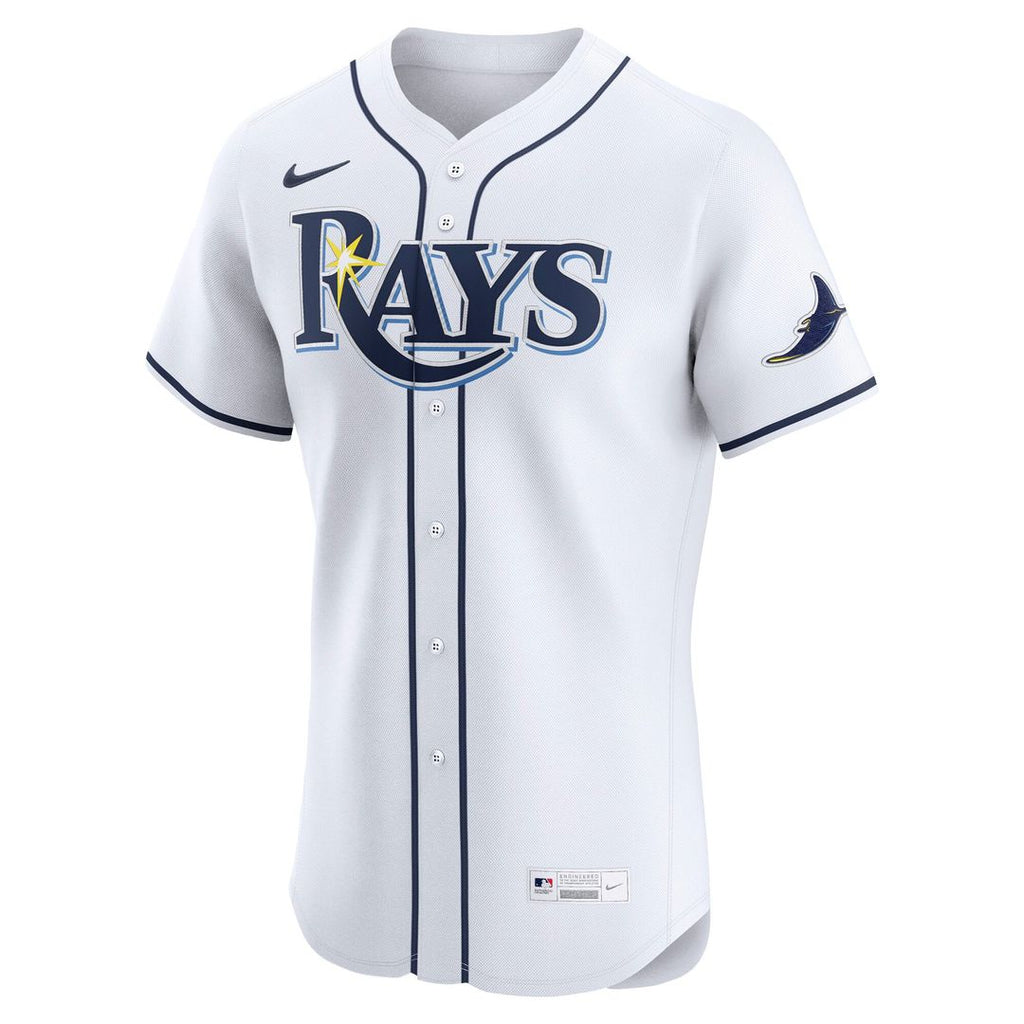 Men's Tampa Bay Rays White Home Elite MLB Baseball Jersey - view 2