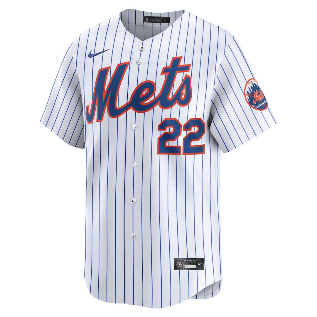 Men's New York Mets White Home Limited MLB Baseball Jersey - view 2