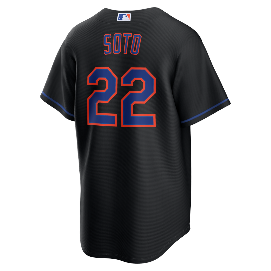Men's New York Mets Juan Soto Black Alternate Replica MLB Baseball Jersey - view 3