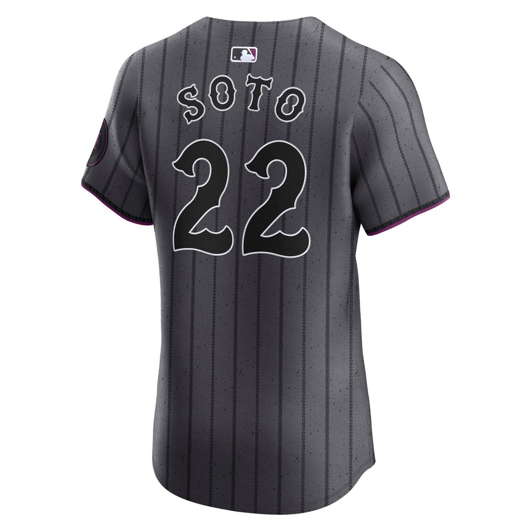 Men's New York Mets Juan Soto Gray City Connect Elite MLB Baseball Jersey - view 3