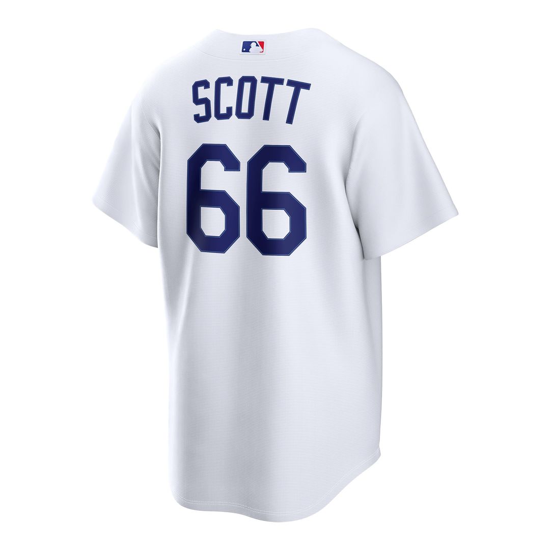 Men's Los Angeles Dodgers Tanner Scott White Home Replica MLB Baseball Jersey - view 3