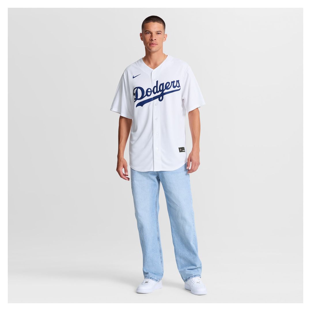 Men's Los Angeles Dodgers Tanner Scott White Home Replica MLB Baseball Jersey - view 4