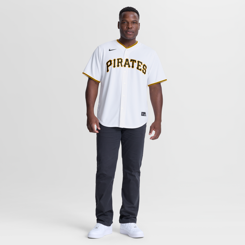 Men's Pittsburgh Pirates Camilo Doval White Home Replica MLB Baseball Jersey - view 2
