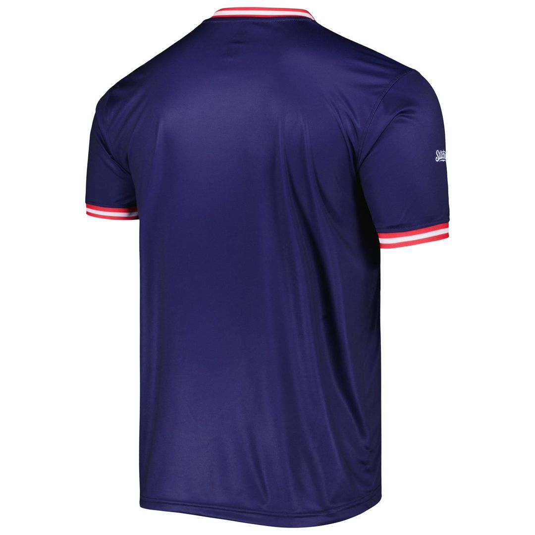 Men's California Angels Navy Cooperstown Collection MLB Baseball Jersey - view 3