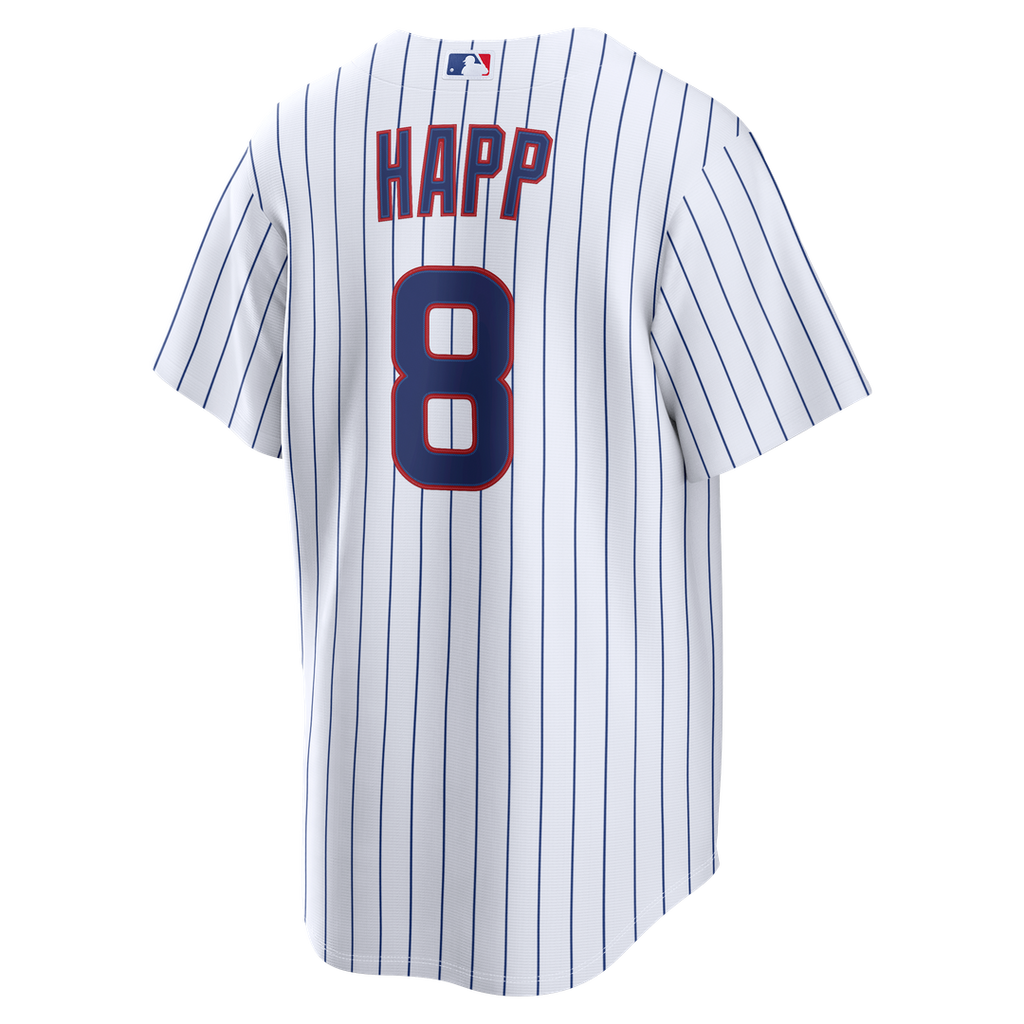 Men's Chicago Cubs Ian Happ White Home Replica MLB Baseball Jersey - view 3
