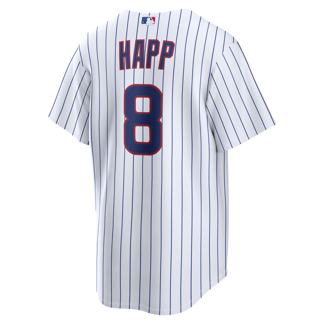 Men's Chicago Cubs Ian Happ White Home Replica MLB Baseball Jersey - view 3