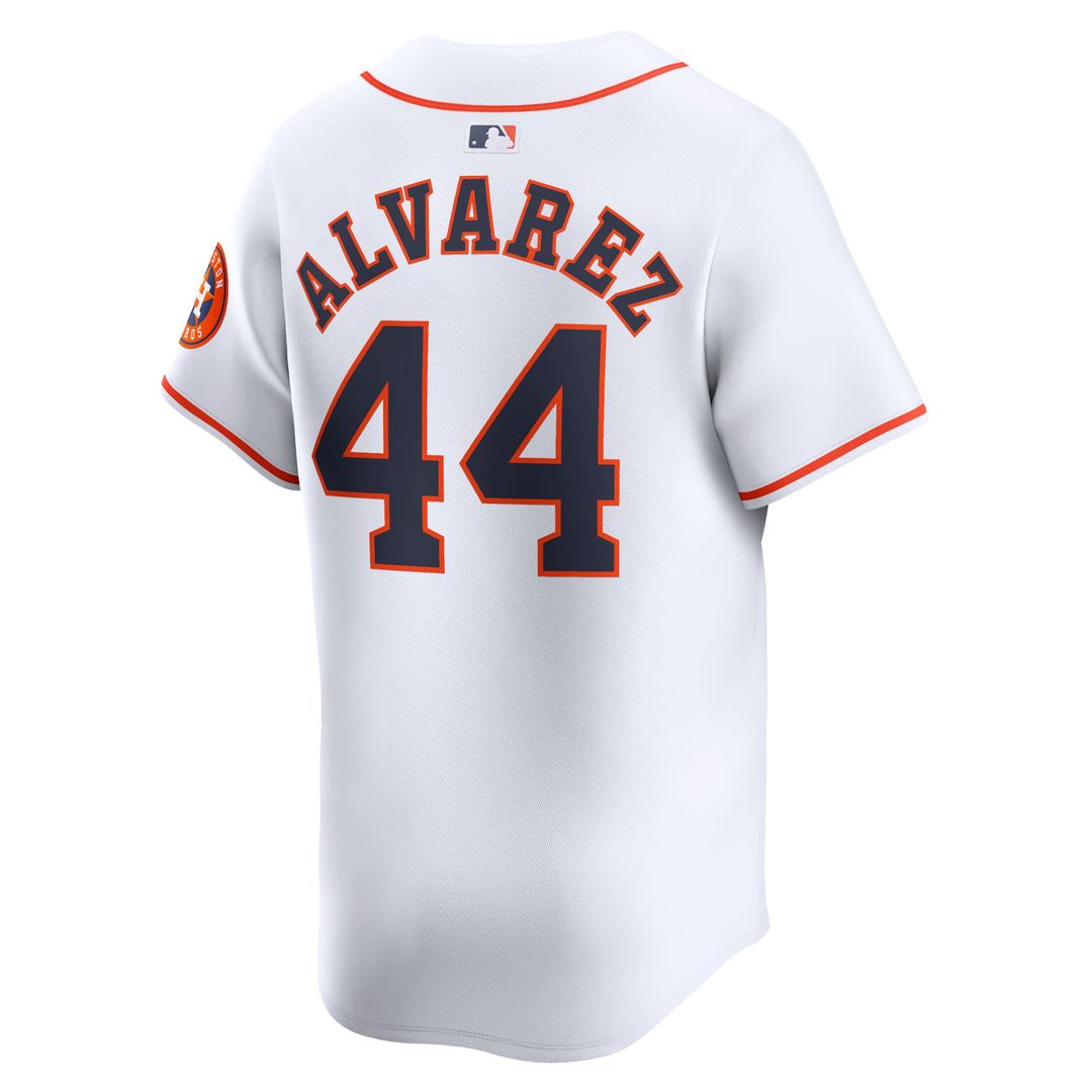 Men's Houston Astros Yordan Alvarez White Home Limited MLB Baseball Jersey - view 3