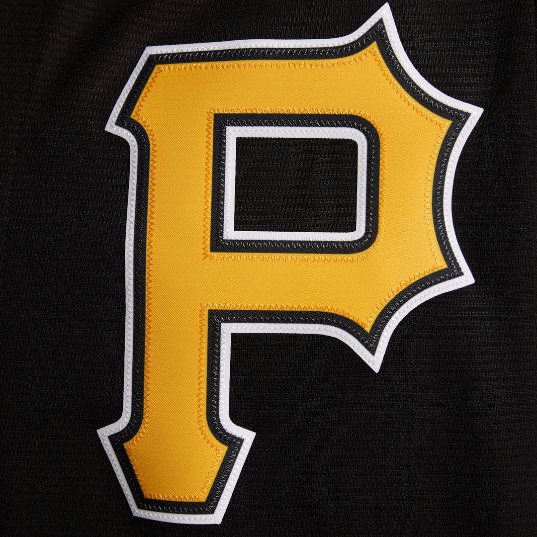 Men's Pittsburgh Pirates Black Alternate Replica MLB Baseball Jersey - view 23