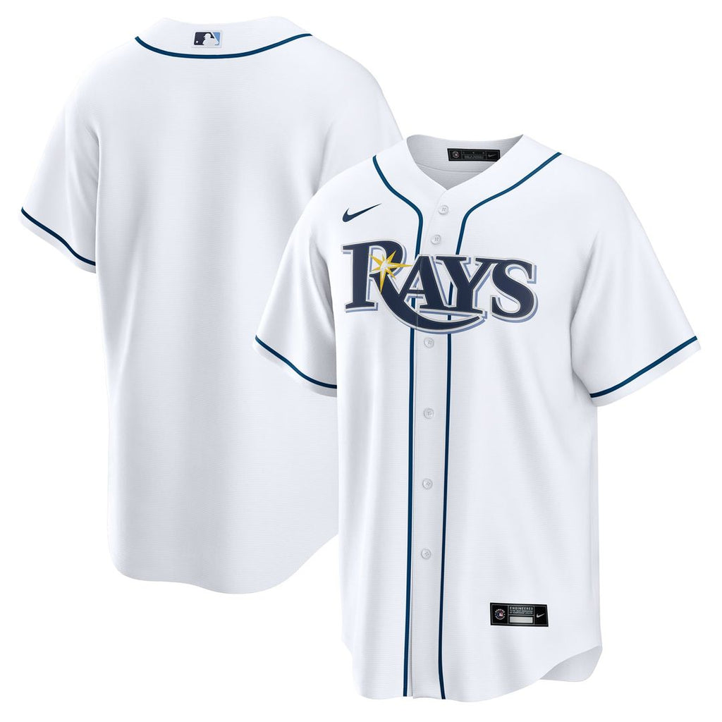 Men's Tampa Bay Rays White Home Replica MLB Baseball Jersey - view 1