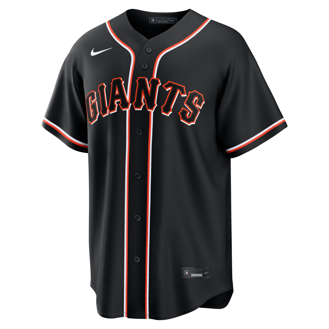 Men's San Francisco Giants Jung Hoo Lee Fashion Replica Black Out MLB Baseball Jersey - view 7