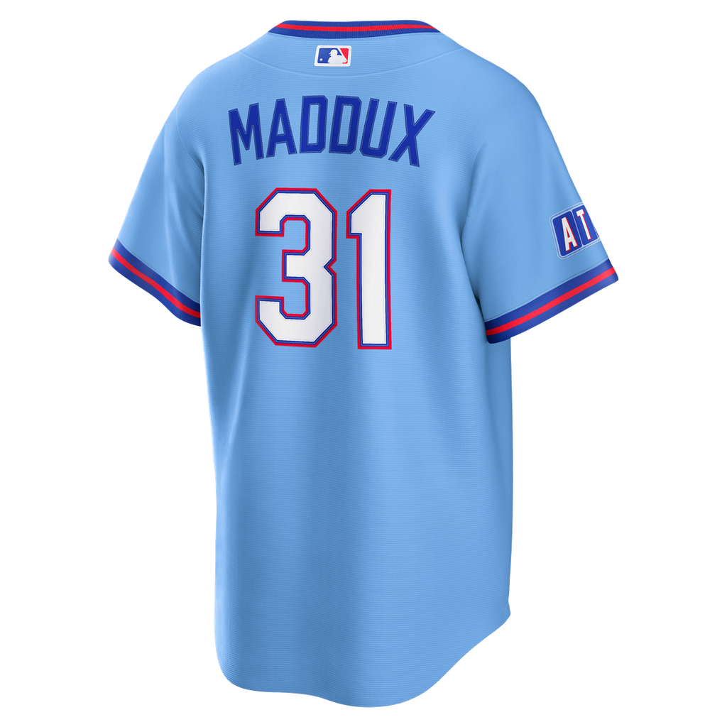 Men's Atlanta Braves Greg Maddux Powder Blue 2026 City Connect Stadium MLB Baseball Jersey - view 3