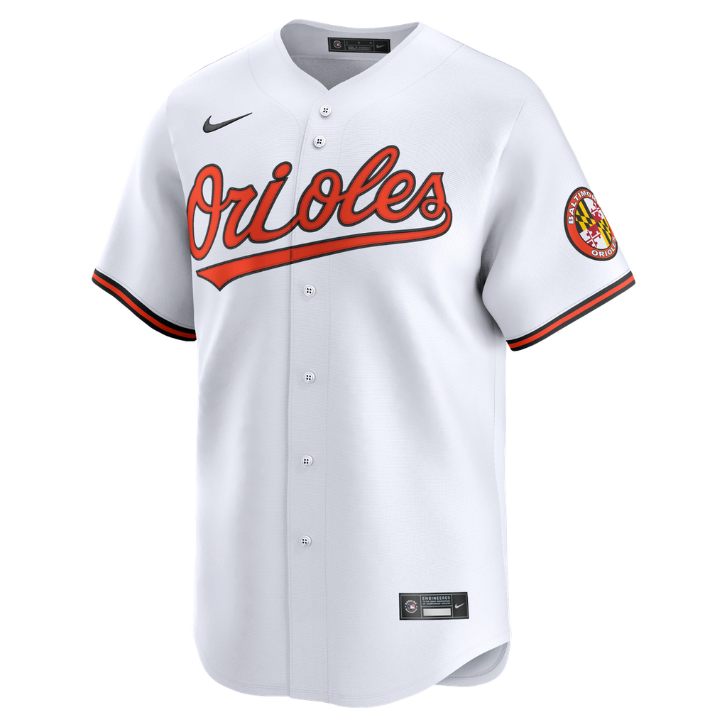 Men's Baltimore Orioles White Home Limited MLB Baseball Jersey - view 19